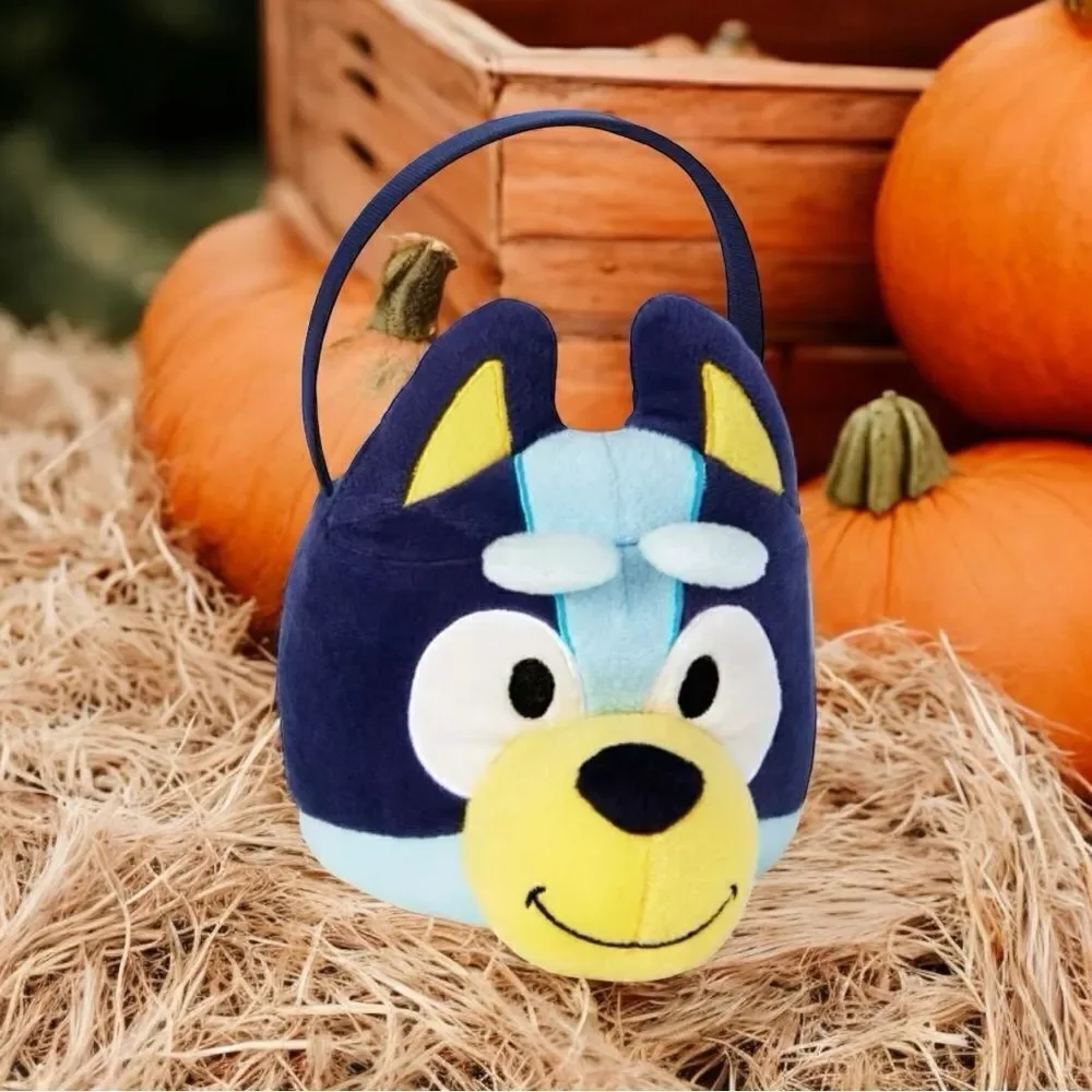 Bluey Plush bucket pail Easter Halloween Basket  Trick Or Treat 10"x7" Easter - Picture 9 of 9